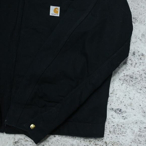 Vintage Carhartt J001 BLK Black Detroit Jacket Size XL Tall - Picture 9 of 16
